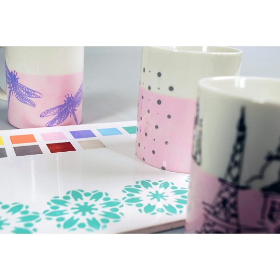 Pebeo Porcelaine 150 Ceramic Paint Exploration Set #2 12 x 20 ml 757472